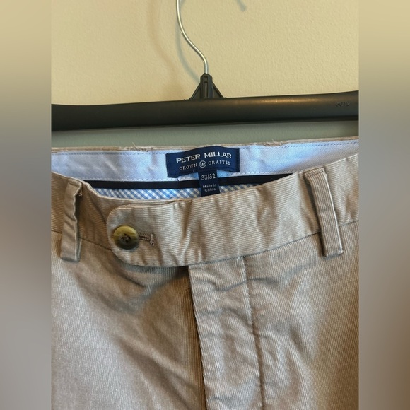 Peter Millar | Men's Pant Trousers, Crown Collection, Size 33/32, Kahki Chinos - Picture 2 of 12